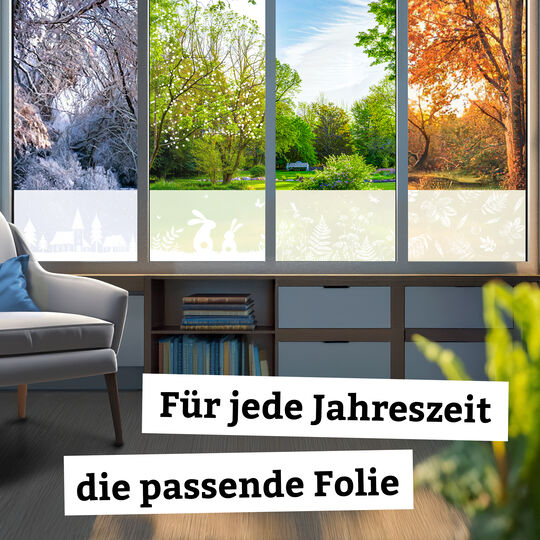 Fensterfolie static window border Winter Homes image number null